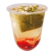 Hibiscus Petal Green Tea with Lychee Microwave Tapioca Pearl